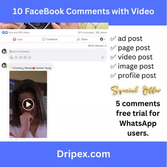 10 Facebook Comments with Video Attachment